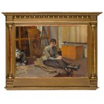 Jacek Malczewski (1854 Radom - 1929 Kraków), Portret kobiety w pracowni, 1921