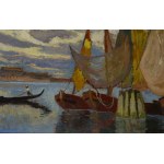 Stanisław Kamocki (1875 Warszawa - 1944 Zakopane), Widok na San Giorgio Maggiore w Wenecje (Isola di San Giorgio)