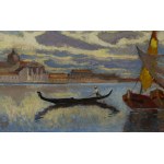 Stanisław Kamocki (1875 Warszawa - 1944 Zakopane), Widok na San Giorgio Maggiore w Wenecje (Isola di San Giorgio)
