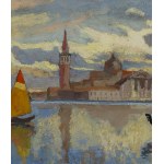 Stanisław Kamocki (1875 Warszawa - 1944 Zakopane), Widok na San Giorgio Maggiore w Wenecje (Isola di San Giorgio)