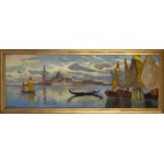 Stanisław Kamocki (1875 Warszawa - 1944 Zakopane), Widok na San Giorgio Maggiore w Wenecje (Isola di San Giorgio)