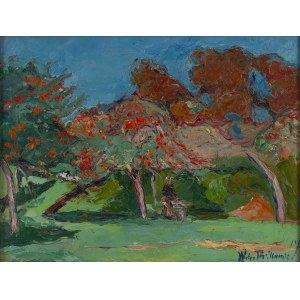 Włodzimierz Terlikowski (1873 Poraj k. Łodzi - 1951 Paryż), W sadzie, 1917