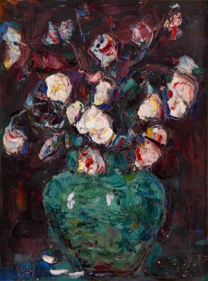 Włodzimierz Terlikowski (1873 Poraj near Łódź - 1951 Paris), Flowers in a vase, 1924