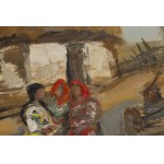 Emmanuel Katz (1894 Krzemieniec - 1962 Tel Awiw), Trzy kobiety przy studni, 1941