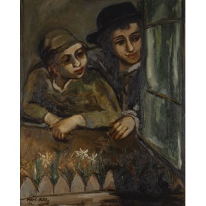 Emmanuel Katz (1894 Krzemieniec - 1962 Tel Awiw), Dwóch uczniów przy oknie, 1932