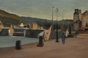 Henryk Hayden (1883 Warsaw - 1970 Paris), View of the port of Cherbourg, ca. 1938