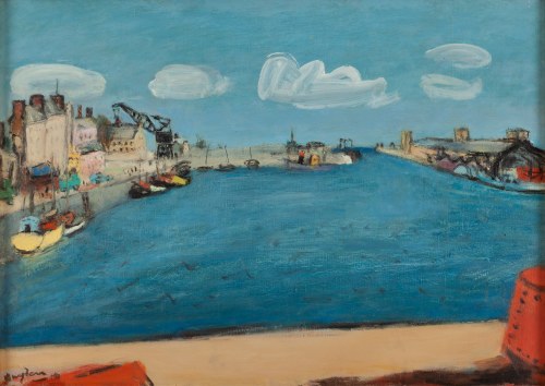 Henryk Hayden (1883 Warszawa - 1970 Paryż), Port w Cherbourgu, ok. 1950