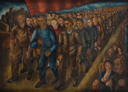 Boris Borvine Frenkel (1895 Kalisz - 1984 Paryż), Manifestacja, około 1929-1930