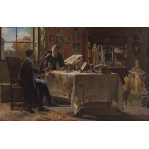 Antoni Gramatyka (1841 Kalwaria Zebrzydowska - 1922 Kraków), W gabinecie kolekcjonera