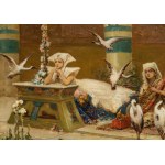 Wilhelm Kotarbinski (1849 Nieborów - 1922 Kyiv), Ibisy (Egyptian woman listening to the slave girl's song), ca. 1900