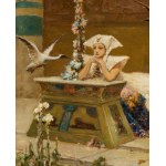 Wilhelm Kotarbinski (1849 Nieborów - 1922 Kyiv), Ibisy (Egyptian woman listening to the slave girl's song), ca. 1900