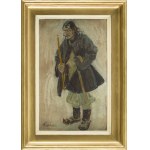 Fryderyk Pautsch (1877 Delatyn k. Stanisławowa - 1950 Kraków), Hucuł ze świecą, 1907