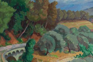 Maurycy (Maurice) Mędrzycki (Mendjizki) (1890 Lodz - 1951 St. Paul de Vance), Landscape with a road