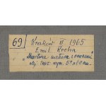 Emil Krcha (1894 Kałusz - 1972 Kraków), Martwa natura z owocami (Martwa natura III), przed/lub 1949