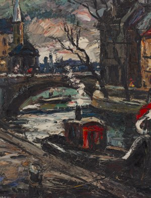 Maurice Vagh-Weinmann (1899 - 1966 ), City landscape with river