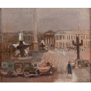 Rajmund Kanelba (Kanelbaum) (1897 Warszawa - 1960 Londyn), Place de la Concorde w Paryżu