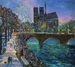 Jan SZANCENBACH (1928-1998), Landscape from Notre-Dame, 1997