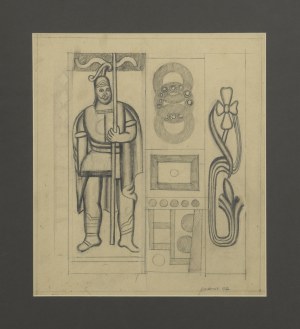 Marek WŁODARSKI (Henryk Streng) (1903-1960), Composition with St. Florian, 1927