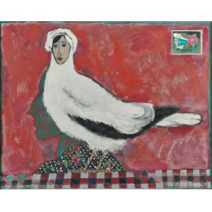 Stanisław Michał WÓJTOWICZ (1920-1991), Poświęcam Tobie i przesyłam wraz z całusami moja gołąbeczko, 1975