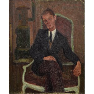Jadwiga MAZIARSKA (1916-2003), Portret mężczyzny, 1944