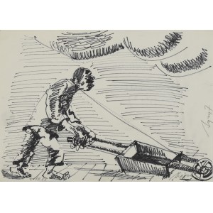 Józef SZAJNA (1922-2008), Ilustracja do Życia Literackiego, 1985