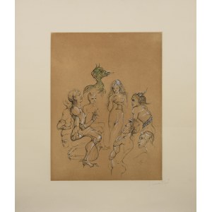 Leonor FINI (1908-1996), Przy kielichu wina