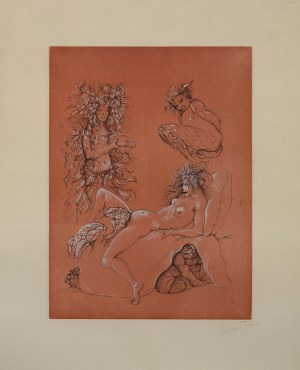 Leonor FINI (1908-1996), On the Bed.
