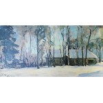 Julian Fałat (1859-1929) „Chata w Nieświeżu 1901),