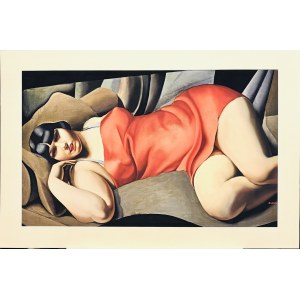 Tamara ŁEMPICKA (1898-1980), La tunique rose, ( Różowa tunika) 1927