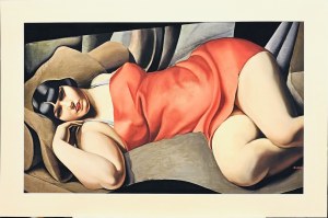 Tamara LEMPICKA (1898-1980), La tunique rose, ( The pink tunic) 1927