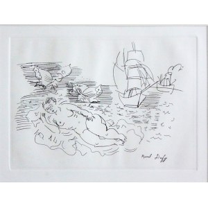 Raoul Dufy(1877-1953),Mały kąpiący się motyl(La Petite Baigneuse aux Papillone)