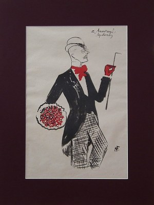 Karol FRYCZ (1877-1963), Andrzej Milewski as Apolinary in Eliza Orzeszkowa's Anastasia (from Melpomena's portfolio)