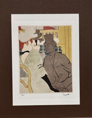 Henri de TOULOUSE-LAUTREC (1864 - 1901), Englishman at the Moulin Rouge, (1892).