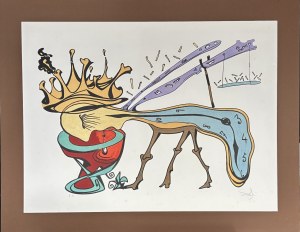 Salvador DALI (1904-1989), Le rejet de la civilisation, (The Rejection of Civilization) from the series Les Vitraux (Stained Glass),1974.