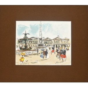 Urbain Huchet (1930 - 2014) Paryż, Plac de la Concorde, 1977