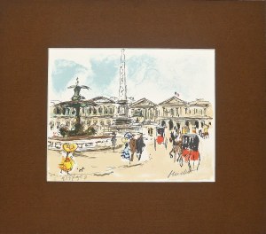 Urbain Huchet (1930 - 2014) Paris, Place de la Concorde, 1977.