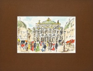 Urbain Huchet (1930 - 2014) Paris, Place de la Opera, 1977.