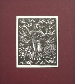 Wladyslaw SKOCZYLAS (1883 - 1934), St.Francis, 1923
