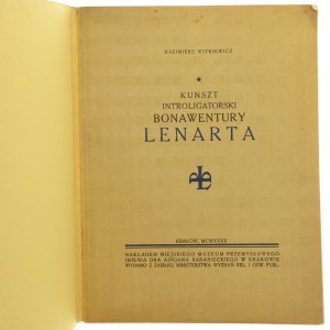 Bonawentura Lenart's bookbinding craftsmanship by Kazimierz Witkiewicz [FROM THE BOOK COLLECTION OF RYSZARD ZIEMBY / 1932].