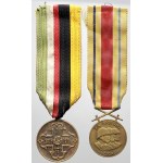 Československo. Medaile Za zásluhy ČSR, medaile 1918 - 1919 - 20 let rep. 1938