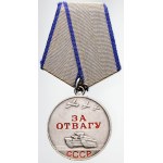 SSSR - Rusko. Stříbrná medaile za odvahu, vzor 1943, č. 3575062