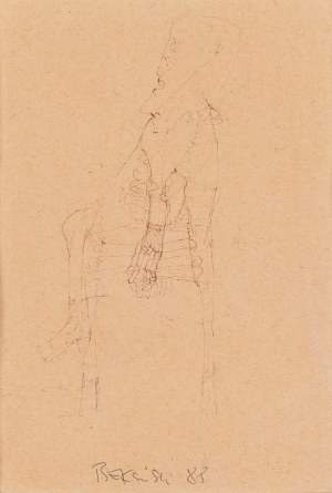 Zdzislaw Beksinski (1929 Sanok - 2005 Warsaw), Untitled (Character), 1988