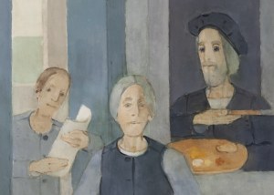 Kiejstut Bereźnicki (b. 1935, Poznań), Postacie w szarościach II, 2006-08
