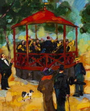 Witold Palka (1928 Dąbrówka Mała - 2013 Katowice), Concert in a gazebo, 2009