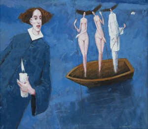 Waldemar Jerzy Marszałek (b. 1960, Dobrzyca), Untitled (blue)