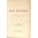 TOŁSTOJ- ANNA KARENINA T. 1-3 (komplet) wyd.1