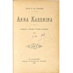 TOŁSTOJ- ANNA KARENINA T. 1-3 (komplet) wyd.1