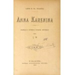TOŁSTOJ- ANNA KARENINA T. 1-3 (komplet) wyd.1