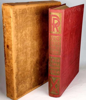 TEN YEARS OF RENEWED POLAND Commemorative Book 1918-1928. exemple in signed binding. Robert Jahoda