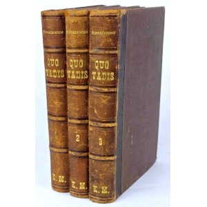 SIENKIEWICZ - QUO VADIS wydanie 1 z 1896r.